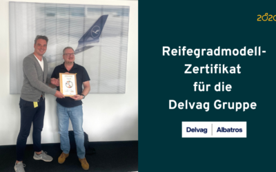 Reifegradmodell-Zertifikat für die Delvag Gruppe