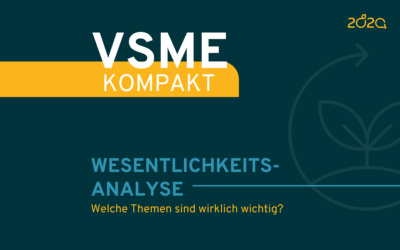 VSME Kompakt: Wesentlichkeitsanalyse